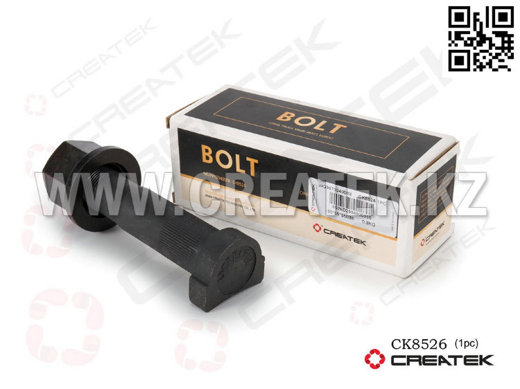 Болт с гайкой задней ступицы D24 для самосвала Tong Li Креатек CK8526 (WG9970340008/SQ3104051KA01)