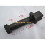 Болт с гайкой задней ступицы D24 для самосвала Tong Li Креатек CK8526 (WG9970340008/SQ3104051KA01) - Болт с гайкой задней ступицы D24 для самосвала Tong Li Креатек CK8526 (WG9970340008/SQ3104051KA01)