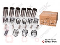 Поршневая группа WD615 290 л.с. Евро2 Креатек CK8003H (стальные кольца) VG1560030010-SPT