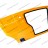 Дверь в сборе левая SX M3000 (оранжевая) (DZ15221210001)