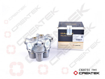 Клапан защитный тормозной 4-х контурный F2000 Креатек CK8731 (AZ9100360067) Клапан защитный тормозной 4-х контурный F2000 Креатек CK8731 (AZ9100360067)